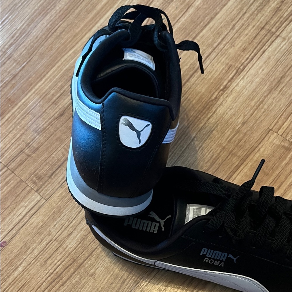 PUMA Men's Black and White Sneakers, Size 11.5, 11 1/2 - Like New!! - Picture 6 of 7